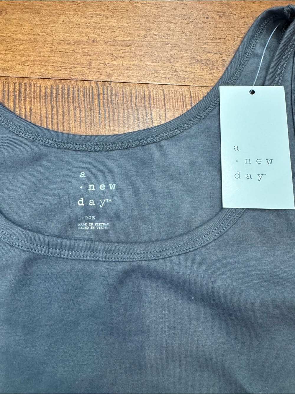 A New Day Women's Charcoal Gray Tank Top - Picture 2 of 2